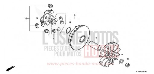 COTE SECONDAIRE SH125RB de 2011